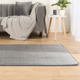 OHS Filled Microplush Rug, Charcoal - 120 x 170cm - thumbnail 5