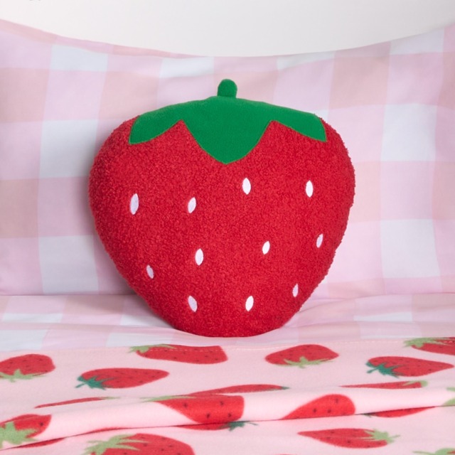 OHS Strawberry Shaped Scatter Cushion - Red - image 1