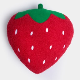 OHS Strawberry Shaped Scatter Cushion - Red - thumbnail 5