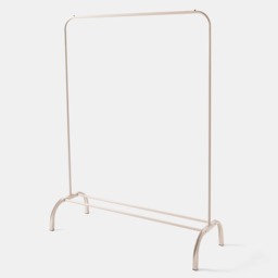 OHS Heavy Duty Clothes Rail With Shoe Rack - Natural - thumbnail 2