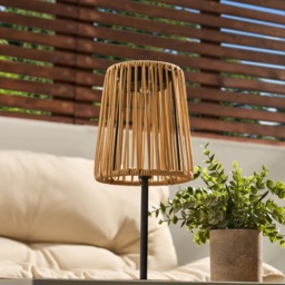 OHS Solar Rattan Table Lamp - Natural - thumbnail 2