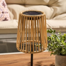 OHS Solar Rattan Table Lamp - Natural - thumbnail 3