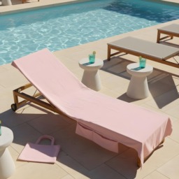 OHS Beach Towel In A Bag - Blush Pink - thumbnail 2