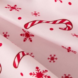 OHS Santa Stop Here Slogan Reversible Duvet Cover Set, Red/White - Single - thumbnail 4