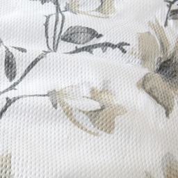 OHS Embossed Floral Print Duvet Cover Set, Silver - King - thumbnail 3