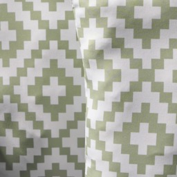 OHS 2 Pack Indoor/Outdoor Geometric Print Cushion Covers - Sage - thumbnail 4