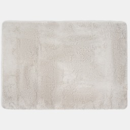OHS Soft Fluffy Rug Anti-Slip Plain Shaggy Floor Mat, Silver - 160 x 230cm - thumbnail 3