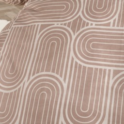 OHS Arches Print Duvet Set , Natural/Stone - Double - thumbnail 5