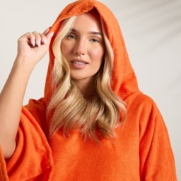OHS Adult Towel Poncho - Orange - thumbnail 4