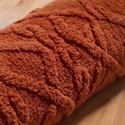 OHS Cable Knit Draught Excluder - Rust - thumbnail 3