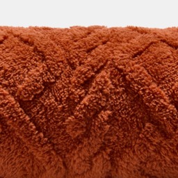 OHS Cable Knit Draught Excluder - Rust - thumbnail 3