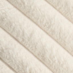 OHS Faux Fur Thick Ribbed Cushion Covers - Natural - thumbnail 5
