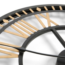 OHS Skeleton Wall Clock - Black/Gold - thumbnail 4