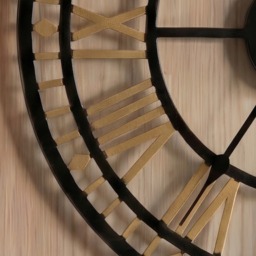 OHS Skeleton Wall Clock - Black/Gold - thumbnail 2