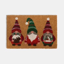 OHS Christmas Gonk Print Coir Mat - Natural - thumbnail 3