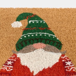 OHS Christmas Gonk Print Coir Mat - Natural - thumbnail 5