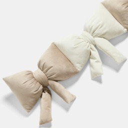 OHS Bow Shaped Draught Excluder - Natural/White - thumbnail 3