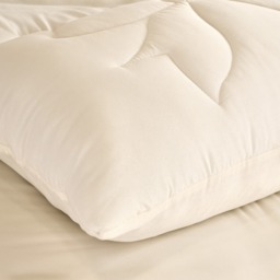 OHS Bows Quilted Coverless 7.5 Tog Duvet Set, Ivory - Single - thumbnail 4