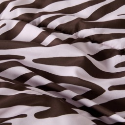 OHS Zebra Print Coverless Reversible 10.5 Tog Duvet Set, Natural/Cream- Double - thumbnail 4
