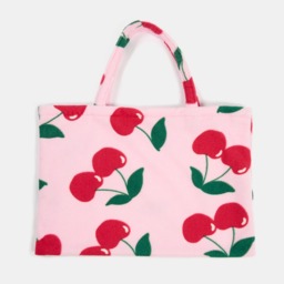 OHS Cherry Print Beach Towel in a Bag - Pink - thumbnail 5
