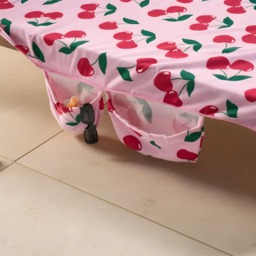 OHS Cherry Print Beach Towel in a Bag - Pink - thumbnail 3