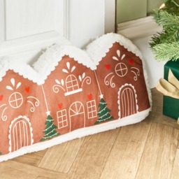 OHS Gingerbread House Draught Excluder - Brown - thumbnail 2