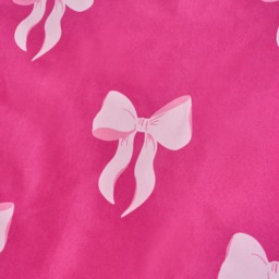 OHS Bow Print Reversible Duvet Cover Set, Pink/Hot Pink - Single - thumbnail 5