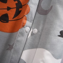 OHS Halloween Duvet Cover Set, Grey - Single - thumbnail 4