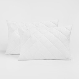 OHS 2 Pack Pinsonic Soft Touch Pillow Protectors - White - thumbnail 5