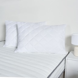 OHS 2 Pack Pinsonic Soft Touch Pillow Protectors - White - thumbnail 2
