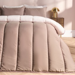 OHS Coverless 10.5 Tog Reversible Duvet Set, Ivory/Natural- Single - thumbnail 1