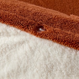 OHS Tufted Pumpkin Teddy Duvet Set, Rust - Double - thumbnail 4
