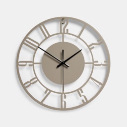 OHS Traditional Skeleton Wall Clock - Natural