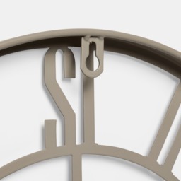 OHS Traditional Skeleton Wall Clock - Natural - thumbnail 4