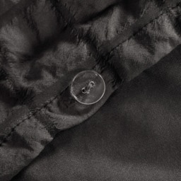 OHS Geometric Seersucker Duvet Set, Charcoal - Double - thumbnail 5