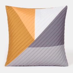 OHS Ralph Quilted Cushion Covers, Ochre - 2 Pack - thumbnail 3