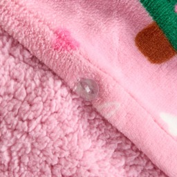 OHS Christmas Unicorn Fleece Duvet Set, Pink - Single - thumbnail 5