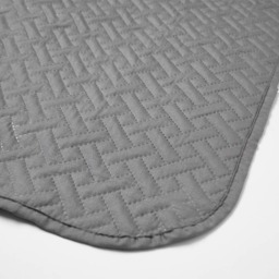 OHS Quilted Throw, Charcoal - 150 x 200cm - thumbnail 3