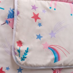 OHS Unicorn Coverless 10.5 Duvet & Pillowcase, Pink - Single - thumbnail 3