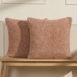 OHS Teddy Marl Texture Cushion Covers - Natural - thumbnail 3