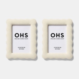 OHS 2 Pack Matte Velvet Photo Frames - Natural - thumbnail 2
