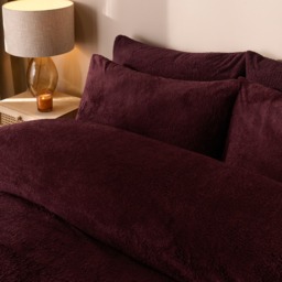 OHS Teddy Fleece Pillowcases - Burgundy