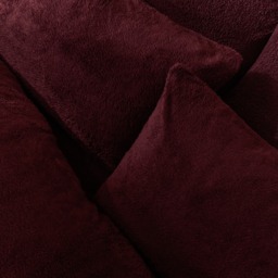 OHS Teddy Fleece Pillowcases - Burgundy - thumbnail 3