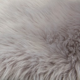 OHS Faux Fur Sheepskin Rug, Silver Grey - 60 x 90cm - thumbnail 4