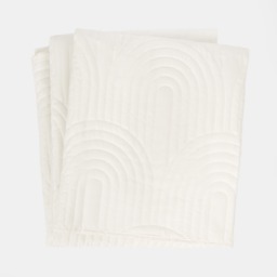 OHS Arches Quilted Throw, Cream - 200 x 240cmcm - thumbnail 2