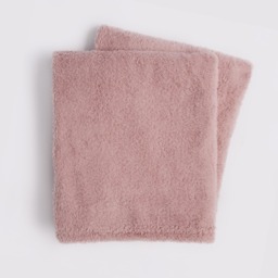OHS Teddy Fleece Blanket Throw, Blush Pink - 125 x 150cm - thumbnail 5