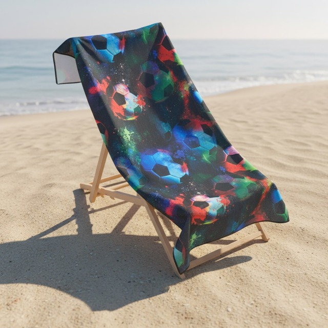 OHS Football Beach Towel - Neon - image 1