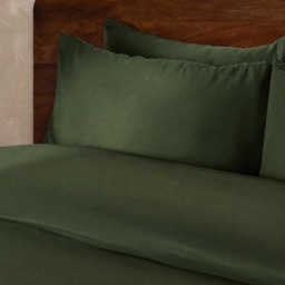 OHS Plain Duvet Cover Set, Leafy Green - King - thumbnail 2