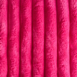 OHS Jumbo Faux Fur Ribbed Throw - Hot Pink - thumbnail 5