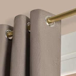 "OHS Woven Texture Eyelet Ultra Blackout Curtains, Mink - 90 x 90""" - thumbnail 4